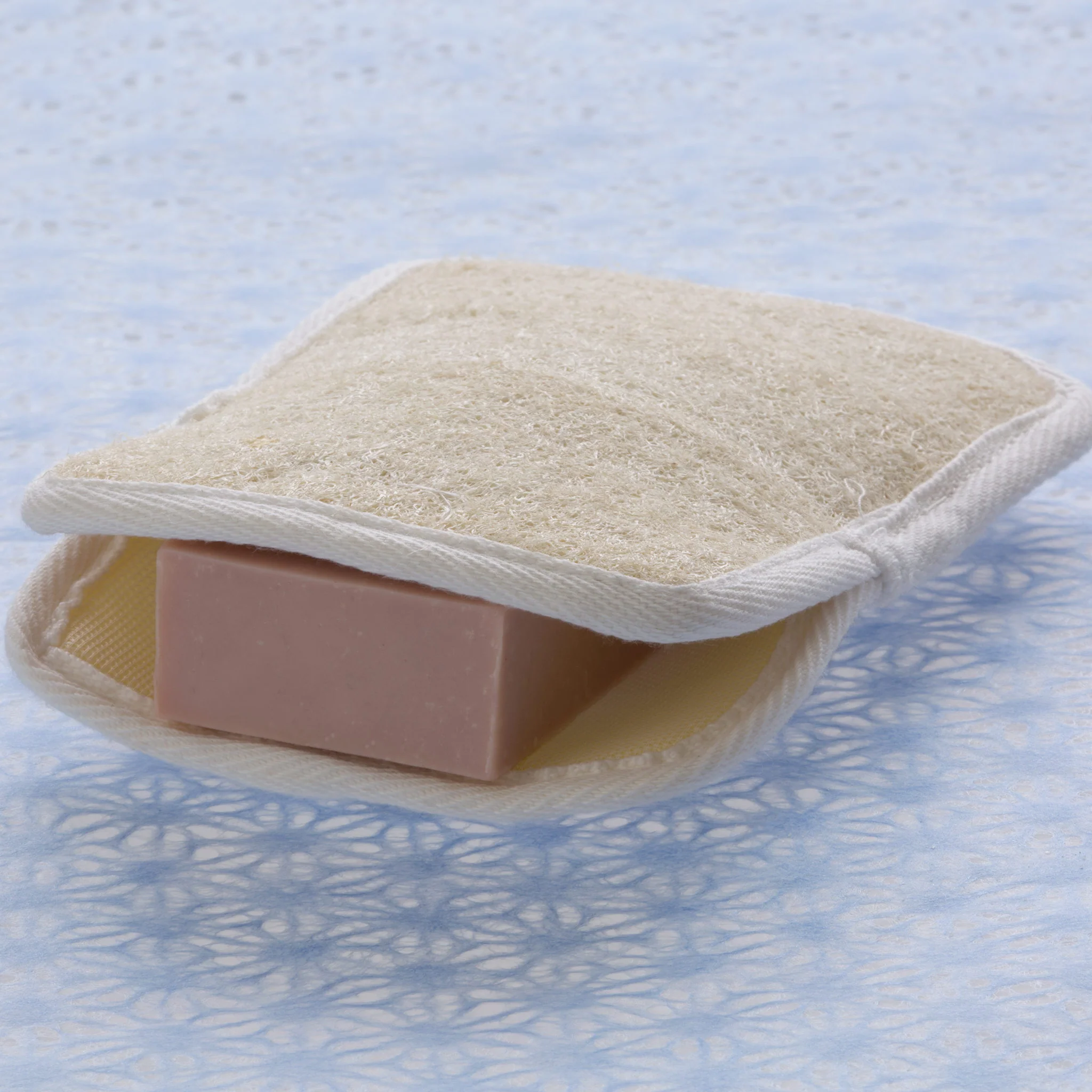 Loofah & Terry Cloth Soap Pouch - Image 2