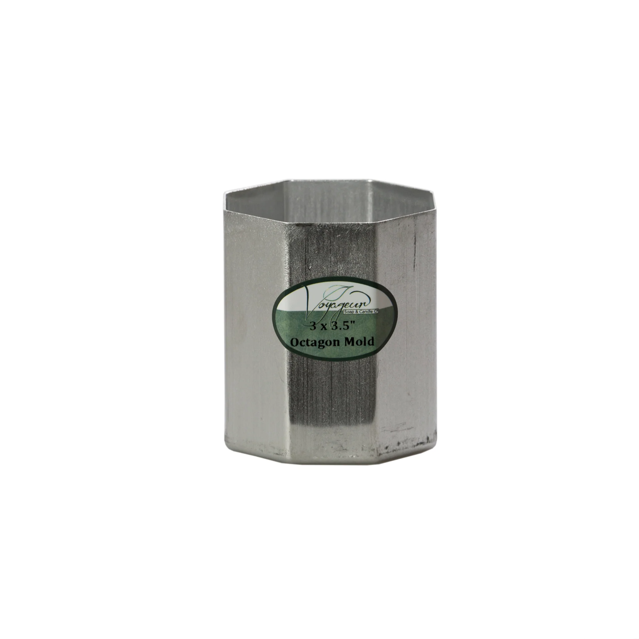 Octagonal Metal Candle Mold 3 x 3.5"