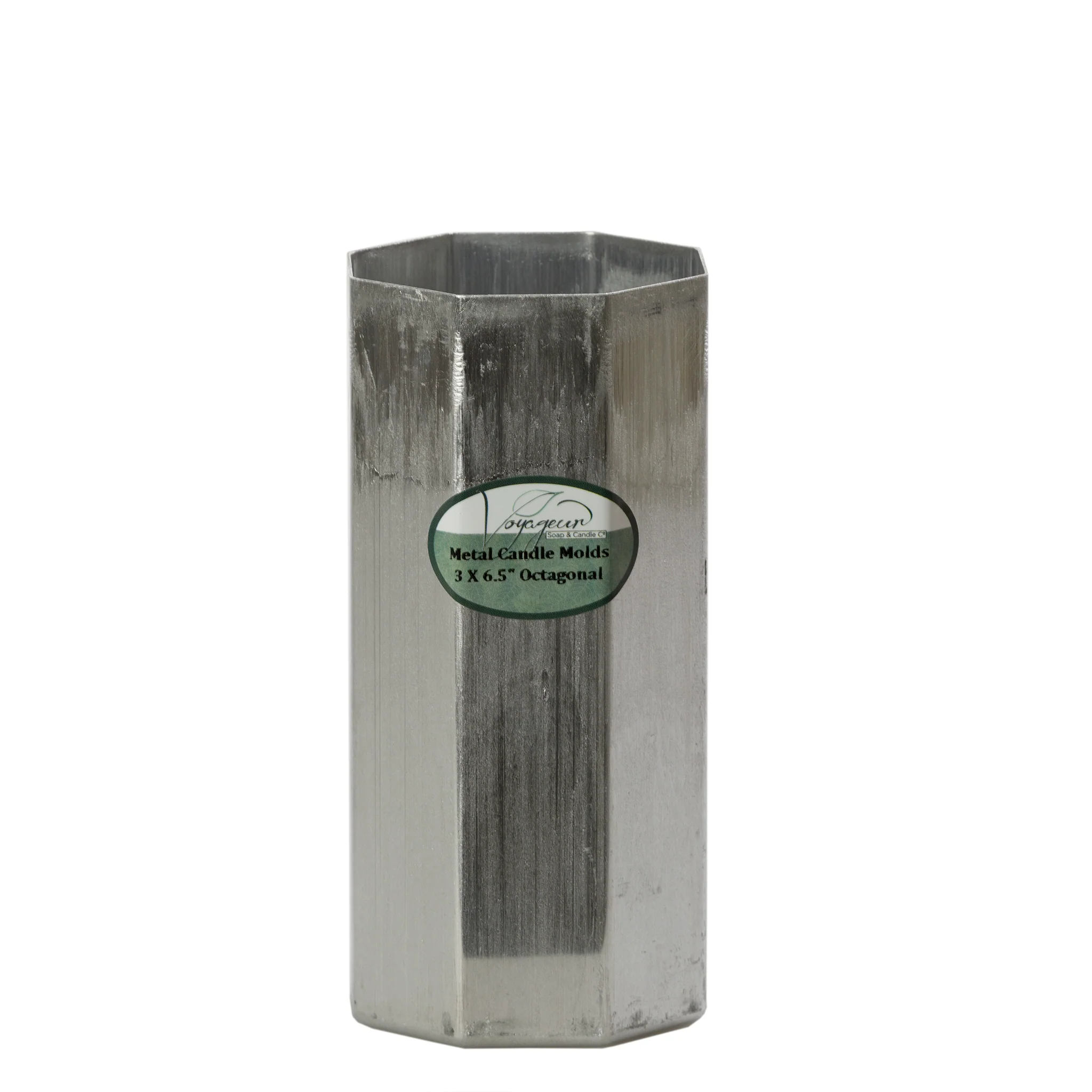 Octagonal Metal Candle Mold 3 x 6.5"