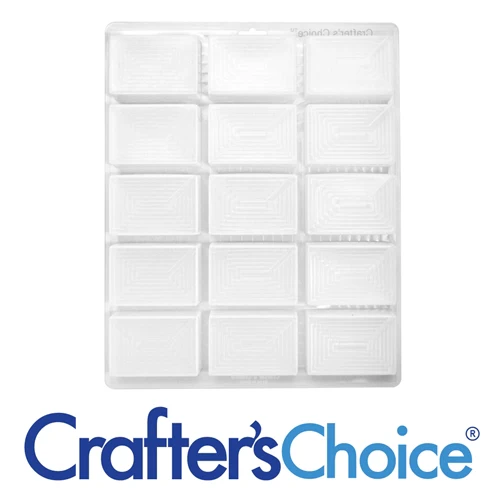 Rectangle Euro Cavity Silicone Soap Mold - Image 3