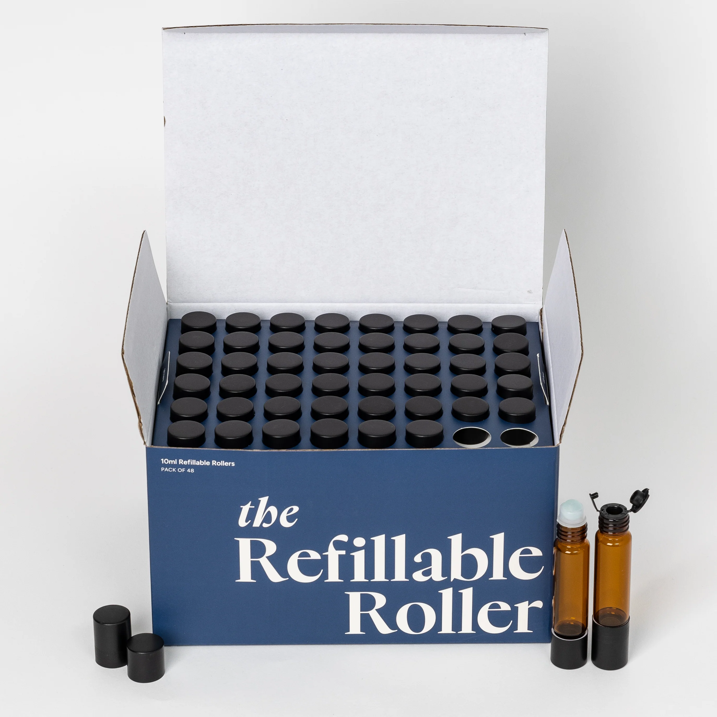 The Refillable Roller - 10ml Amber Glass Roll-On - Image 3